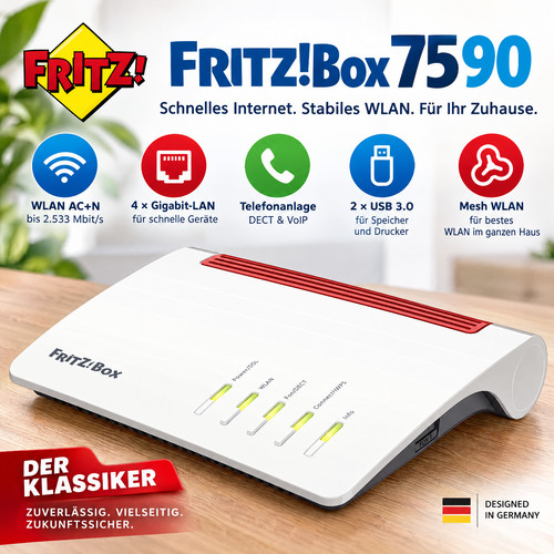 Avm fritzbox 7590 dsl modem - fritzbox,